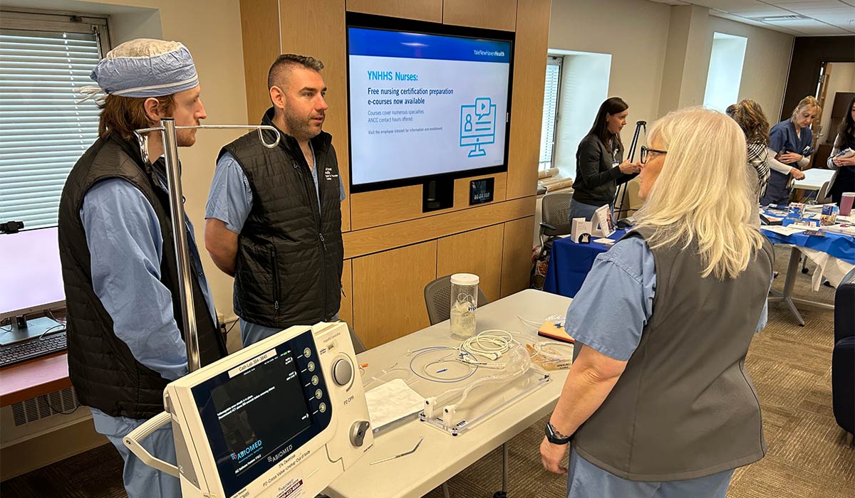 Staff and physicians at Bridgeport Hospital