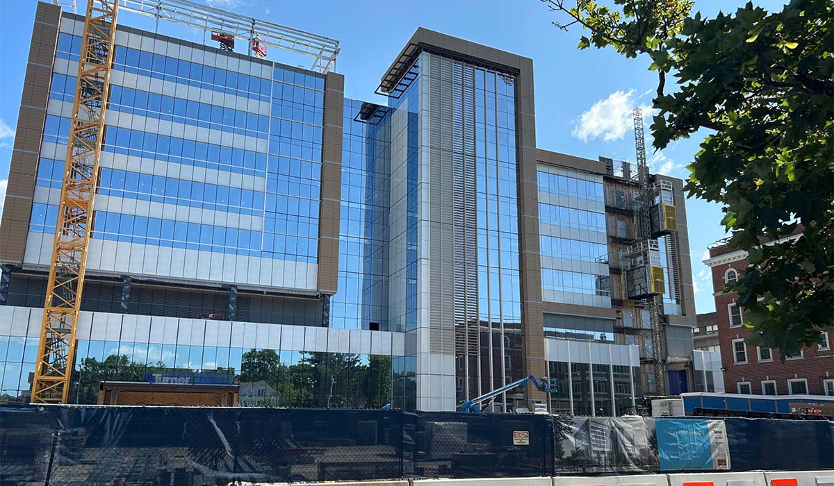 Adams Neurosciences Center curtain walls 